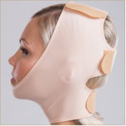 Маска компрессионная для лица с тремя липучками и закрытыми ушами