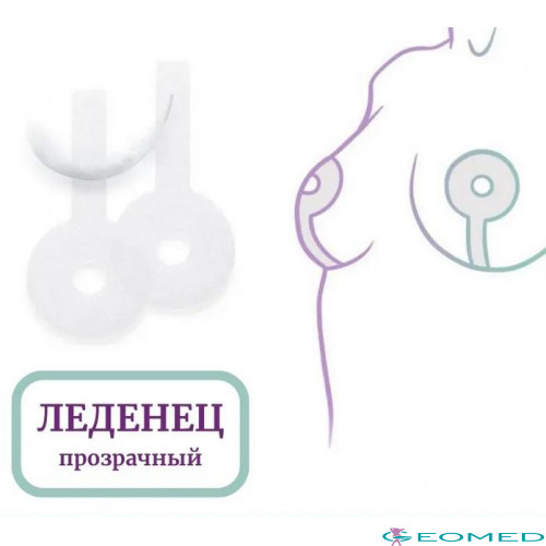 Прозрачный силиконовый пластырь "Леденец" Прозрачный